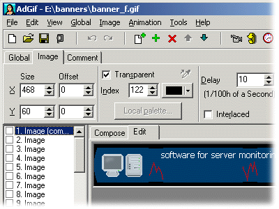 Advanced GIF Animator Screenshot